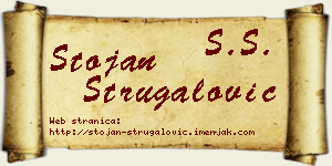 Stojan Strugalović vizit kartica